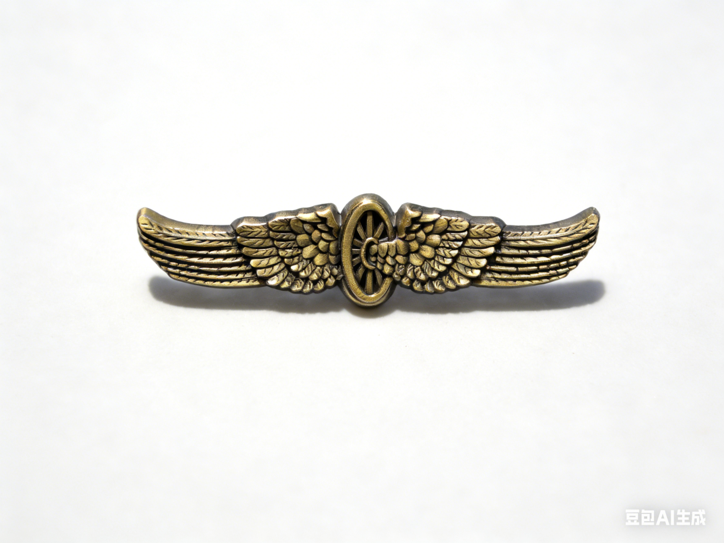 双翼飞轮胸章